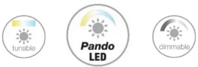 Pando E-390 - Pando LED (встроенная функция только в моделях со значком Pando LED на внутренней - 1
