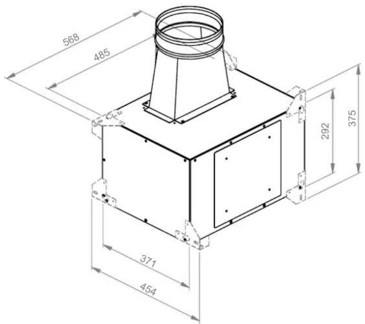 Pando E-350 - MEDIDAS MÀXIMAS CON SOPORTES - 1