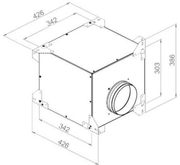 Pando E-350 - MEDIDAS MÀXIMAS CON SOPORTES - 1