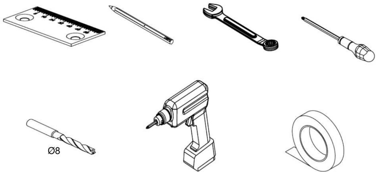 Pando E-250 - HERRAMIENTAS NECESARIAS / FERRAMENTAS NECESSÁRIAS / LES OUTILS NÉCESSAIRES / TOOLS NEEDLE - 1
