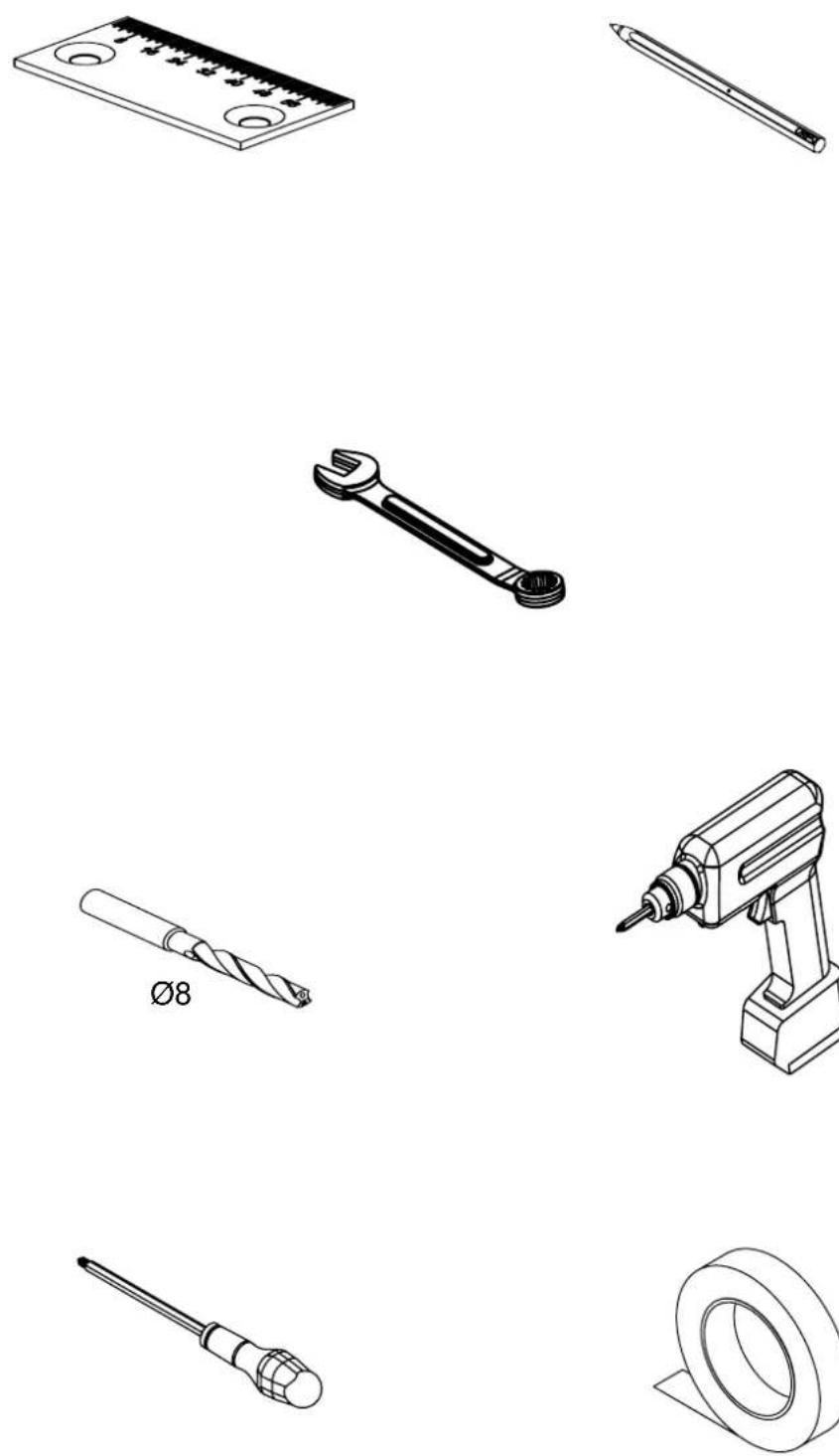 Pando E-250 - HERRAMIENTAS NECESARIAS / FERRAMENTAS NECESSÁRIAS / LES OUTILS NÉCESSAIRES / TOOLS NEEDLE - 1