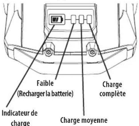 DEWALT DCSNP2142 - VÉRIFICATION DU NIVEAU DE CHARGE DE LA BATTERIE - 1