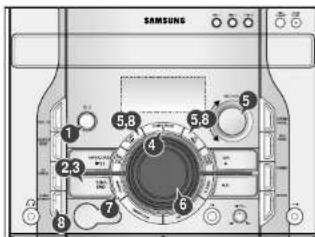 SAMSUNG MAX-X65 - Recherche et enregistrement des stations de radio - 1