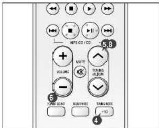 SAMSUNG MAX-X65 - Recherche et enregistrement des stations de radio - 2