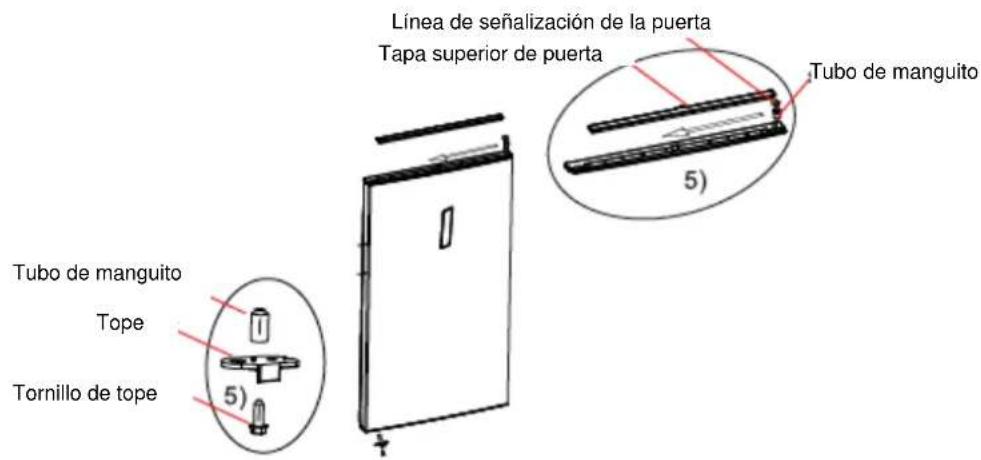 BRANDT BFU8631NX - Inversión del sentido de aperture de las puertas - 3