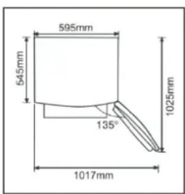 BRANDT BFU8631NX - Space required - 2