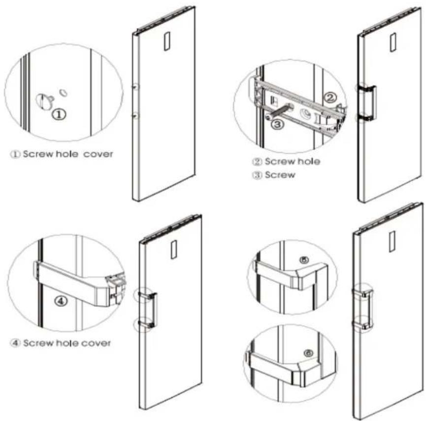 BRANDT BFU8631NX - Fitting the ergonomic handle - 1