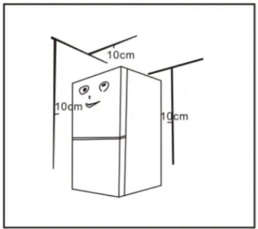 BRANDT BFU8631NW - Space required - 1