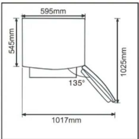 BRANDT BFU8631NW - Χώρος που πρέπει να τηρείτε - 2