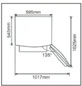 BRANDT BFU8631NW - Space required - 2