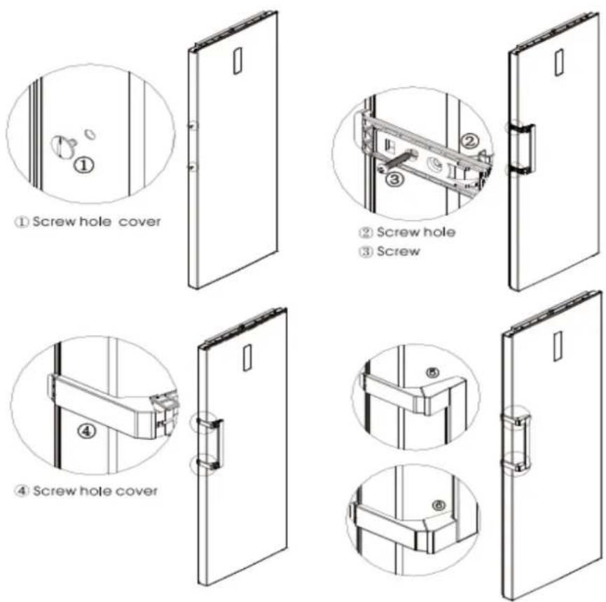 BRANDT BFU8631NW - Fitting the ergonomic handle - 2
