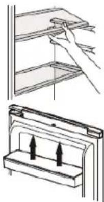 BRANDT BIC7756EN - Colocación de los balcones de puerta - 1