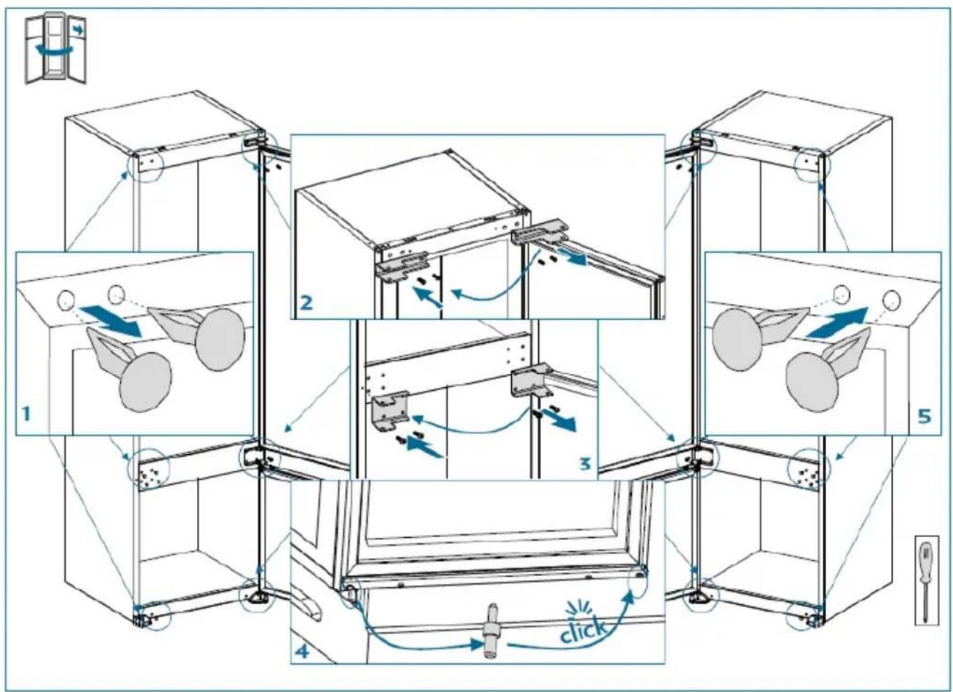 BRANDT BIC7756EN - How to reverse the door - 1