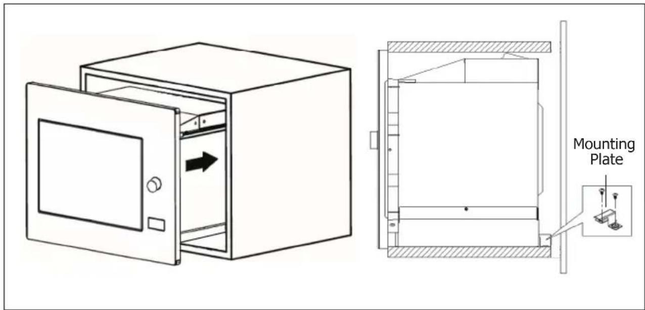 BRANDT BMG2112B - Install the oven to the cabinet - 1