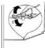 BRANDT BFT525EW - Cleaning the drain - 1