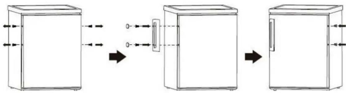 BRANDT BFT525EW - Install door external handle - 1