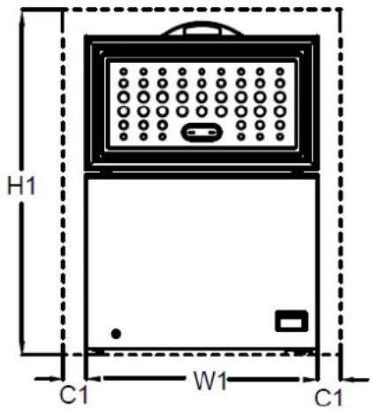 BRANDT BFK201ESW - Espace à respecter - 1