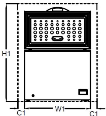 BRANDT BFK201ESW - Space required - 1