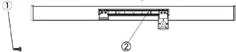 BRANDT BFK201ESW - Install door external handle - 1