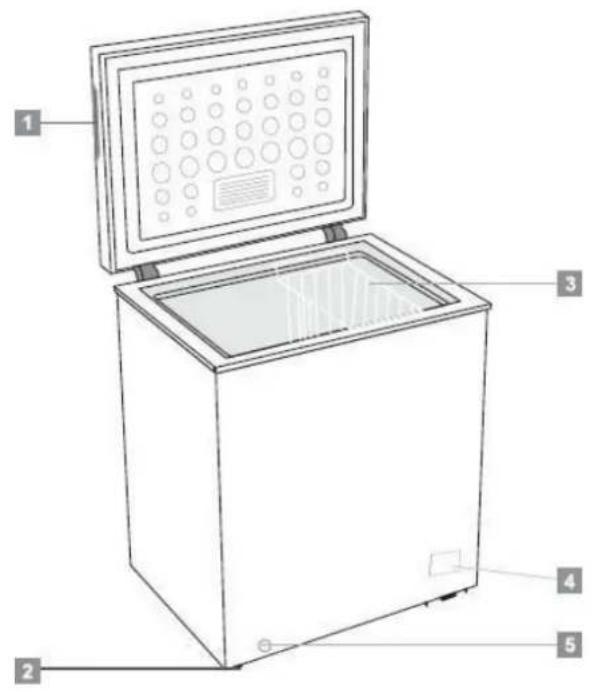 BRANDT BFK201ESW - Layout and presentation of your appliance - 1
