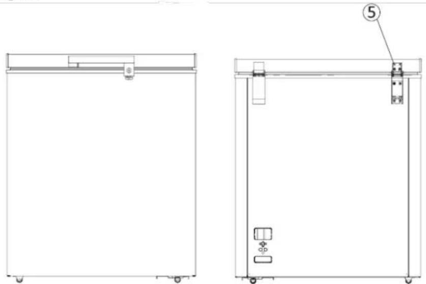 BRANDT BFK301YSW - Installer la poignée de la porte extérieure - 4