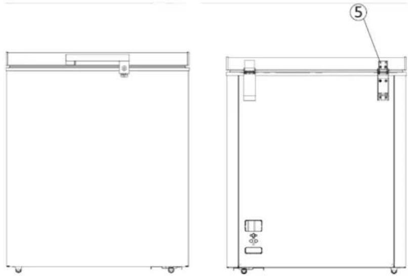 BRANDT BFK251ESW - Installer la poignée de la porte extérieure - 4