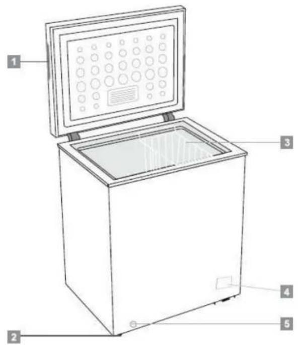 BRANDT BFK381ESW - Layout and presentation of your appliance - 1