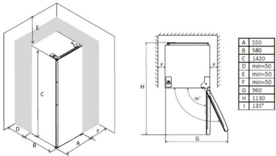 BRANDT BFU4351SW - Installer la poignée de la porte extérieure - 2