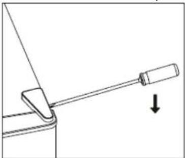 BRANDT BFU4251EW - Inverser le sens d'ouverture des portes - 1
