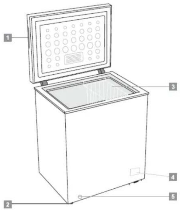BRANDT BFK101YBW - Layout and presentation of your appliance - 1