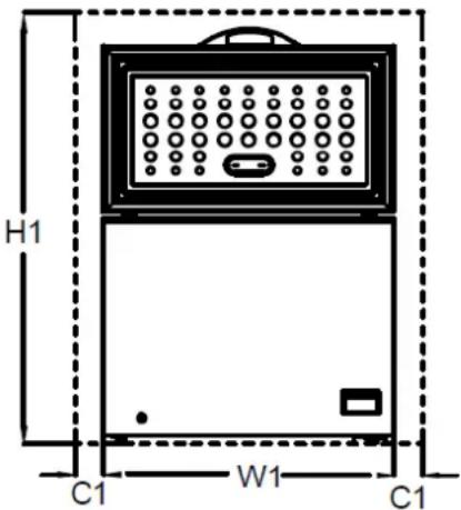 BRANDT BFK251YSW - Space required - 1