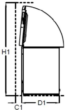 BRANDT BFK251YSW - Space required - 2