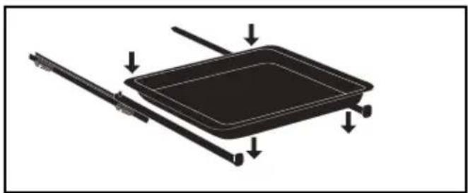 BRANDT BOP7536W - INSTALLING AND REMOVING THE SLIDING RAILS - 2