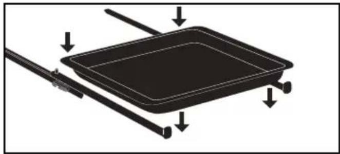 BRANDT BOP7534W - - Système de rails coulissants - 1