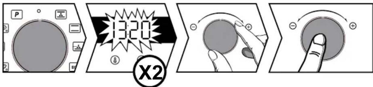 BRANDT BOP2112B - - Ajuste de la hora - 1