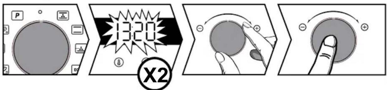 BRANDT BOP2112B - - Kellonajan muokkaus - 1