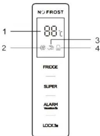 BRANDT BFL8620NX - Ajuste del frigorífico: - 1