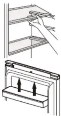 BRANDT BFL4250SW - Using the shelves - 1