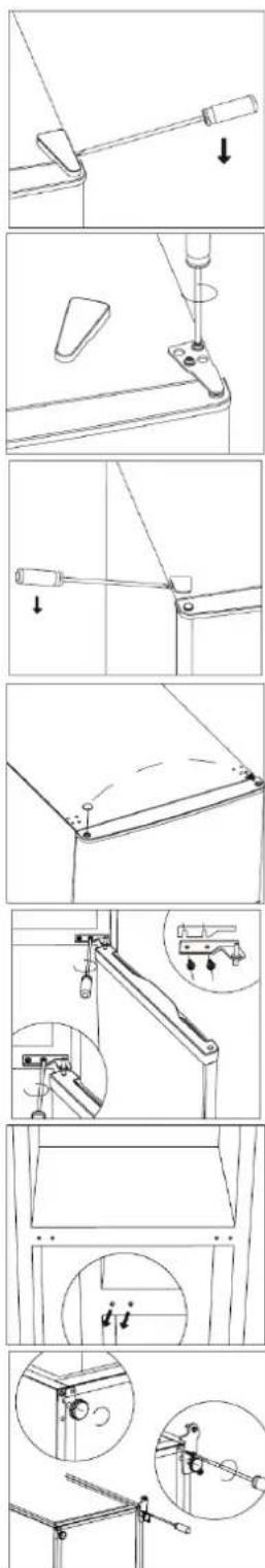 BRANDT BFD4522SW - How to reverse the door - 1
