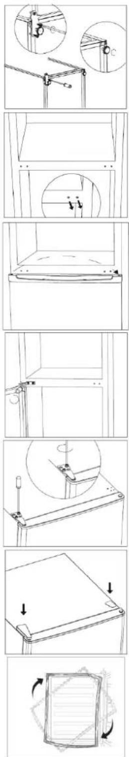 BRANDT BFD4522SW - How to reverse the door - 3