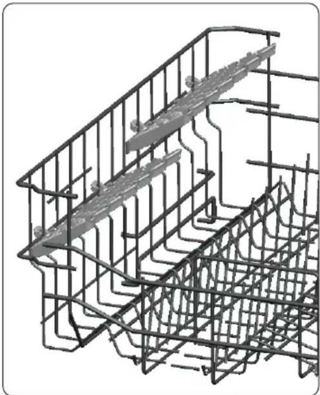 BRANDT BDFI37EB - Clayettes à hauteur ajustable - 1