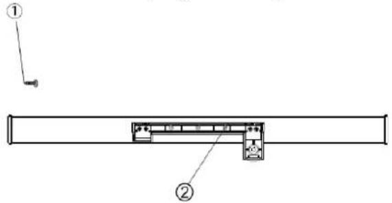 BRANDT BFK301ESW - Installer la poignée de la porte extérieure - 1