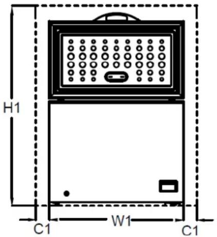 BRANDT BFK301ESW - Espacio mínimo necesario - 1