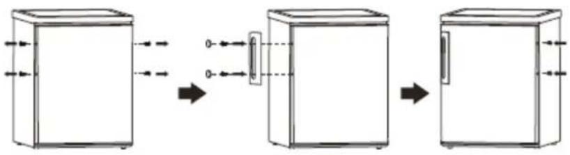 BRANDT BFL4250EW - Installez la poignée de la porte - 1