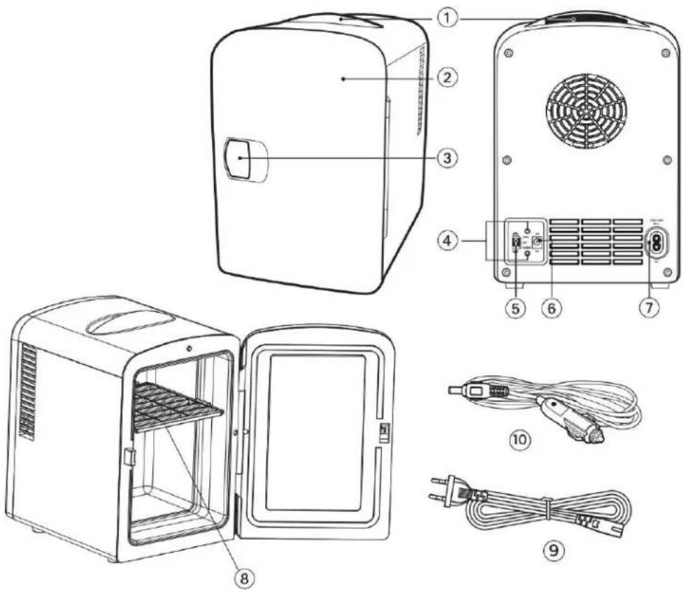 DENVER MFR-401 - Emplacement des commandes - 1