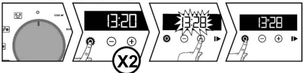 BRANDT BKS7131LX - - CHANGING THE CLOCK - 1