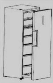 BRANDT BFU971YNX - Inversión del sentido de apertura de las puertas - 5