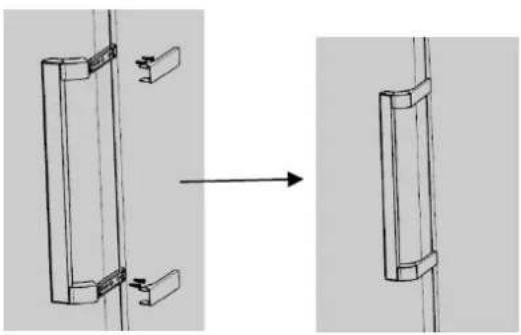 BRANDT BFU971YNX - Reversing the opening direction of the doors - 9