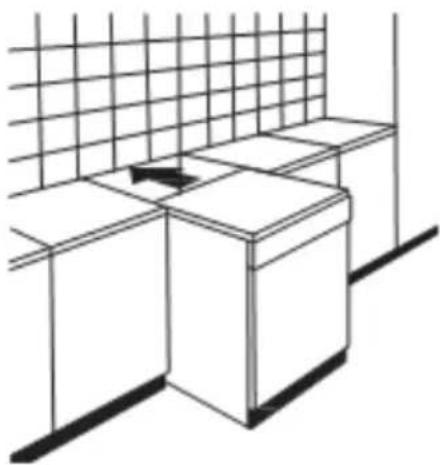 BRANDT BDF424DW - Instalación entre armarios - 1