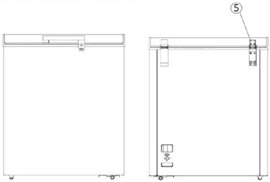 BRANDT BFK381YSW - Install door external handle - 4